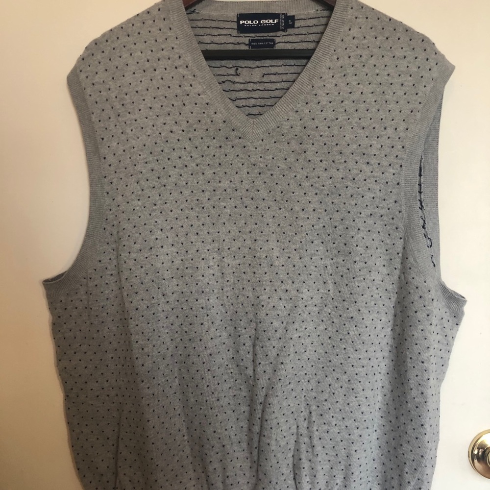Sweater vest polo golf men’s large